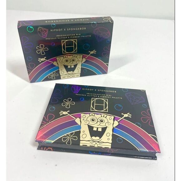 HIPDOT X SPONGEBOB IMAGINAAATION MINI Presed Glitter & Pigment Palette NIB - Picture 2 of 3